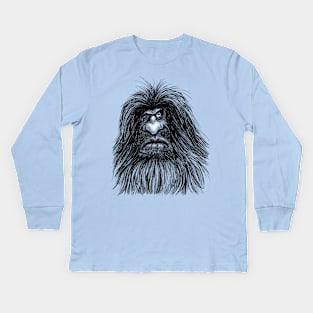 Cave Guy Kids Long Sleeve T-Shirt